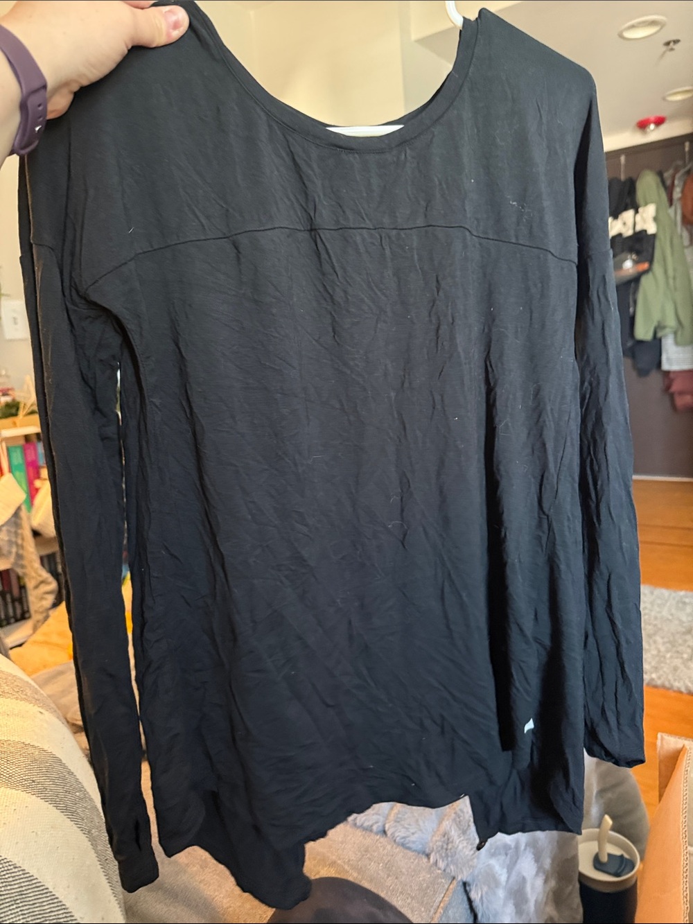Balance Athletica Black Long Sleeve Men's Tee